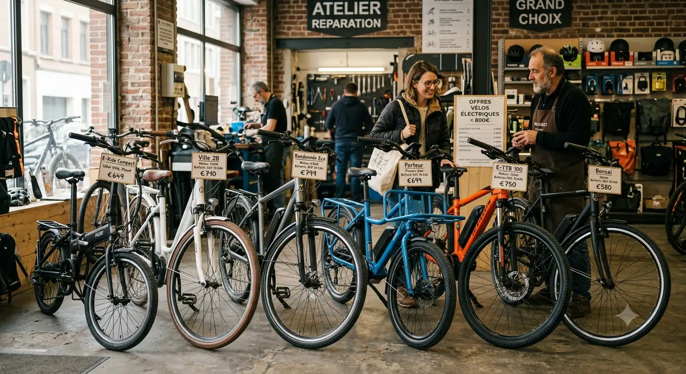 Sélection des meilleurs modèles de vélo électrique pas cher à moins de 800 euros