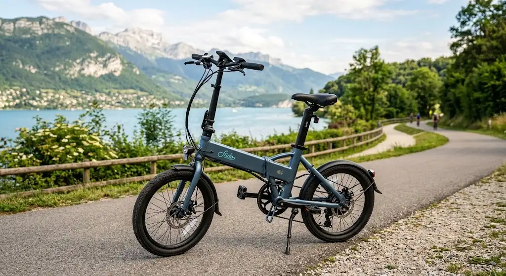 Vue d'ensemble et design du vélo électrique Fiido avis lors du test complet