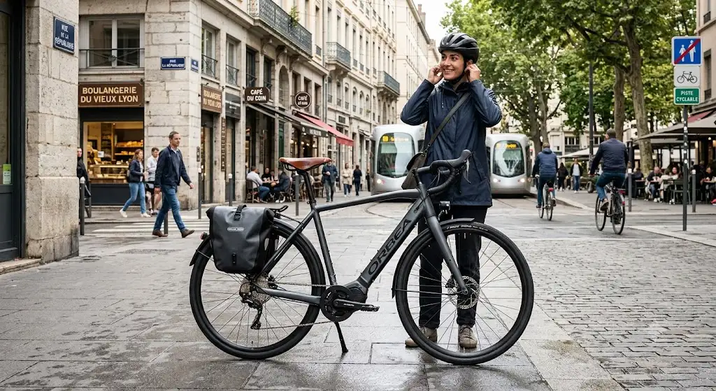 Un vélo électrique léger moins de 20 kgconçu pour le vélotaf en centre-ville.