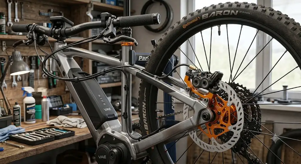 Schéma complet du système de freins hydrauliques d'un vélo électrique pour l'entretien régulier. (freins hydrauliques vélo électrique entretien)
